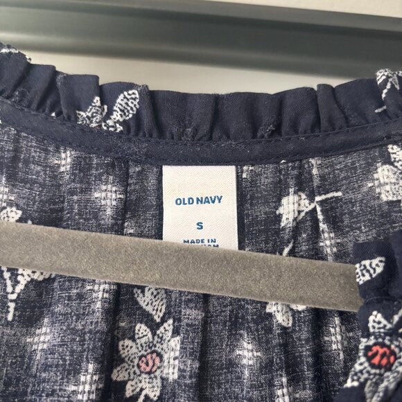 Old Navy Floral-Print Textured-Dobby Midi Swing Dress for Women, Size Small - Picture 2 of 5